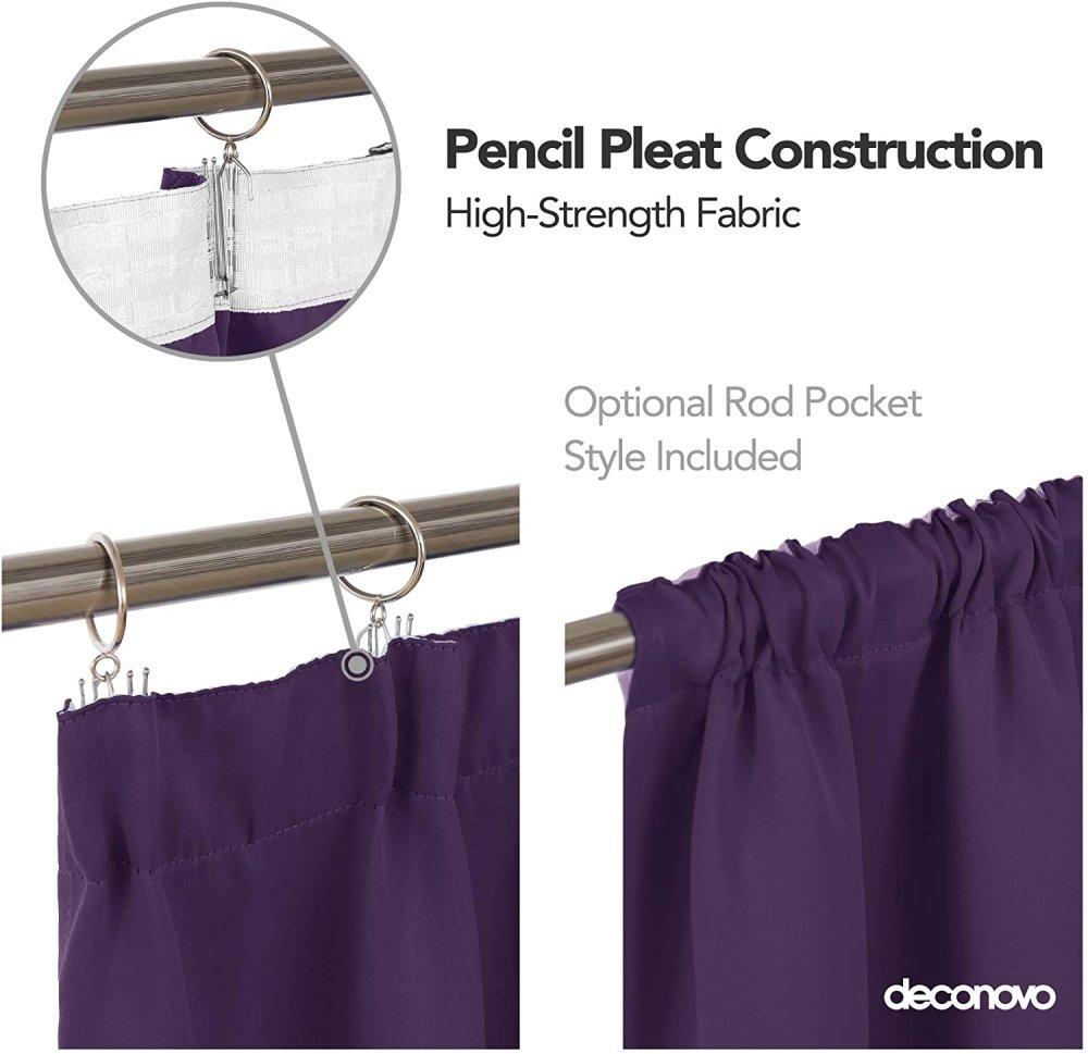 Rod Pocket Curtains | Deconovo UK